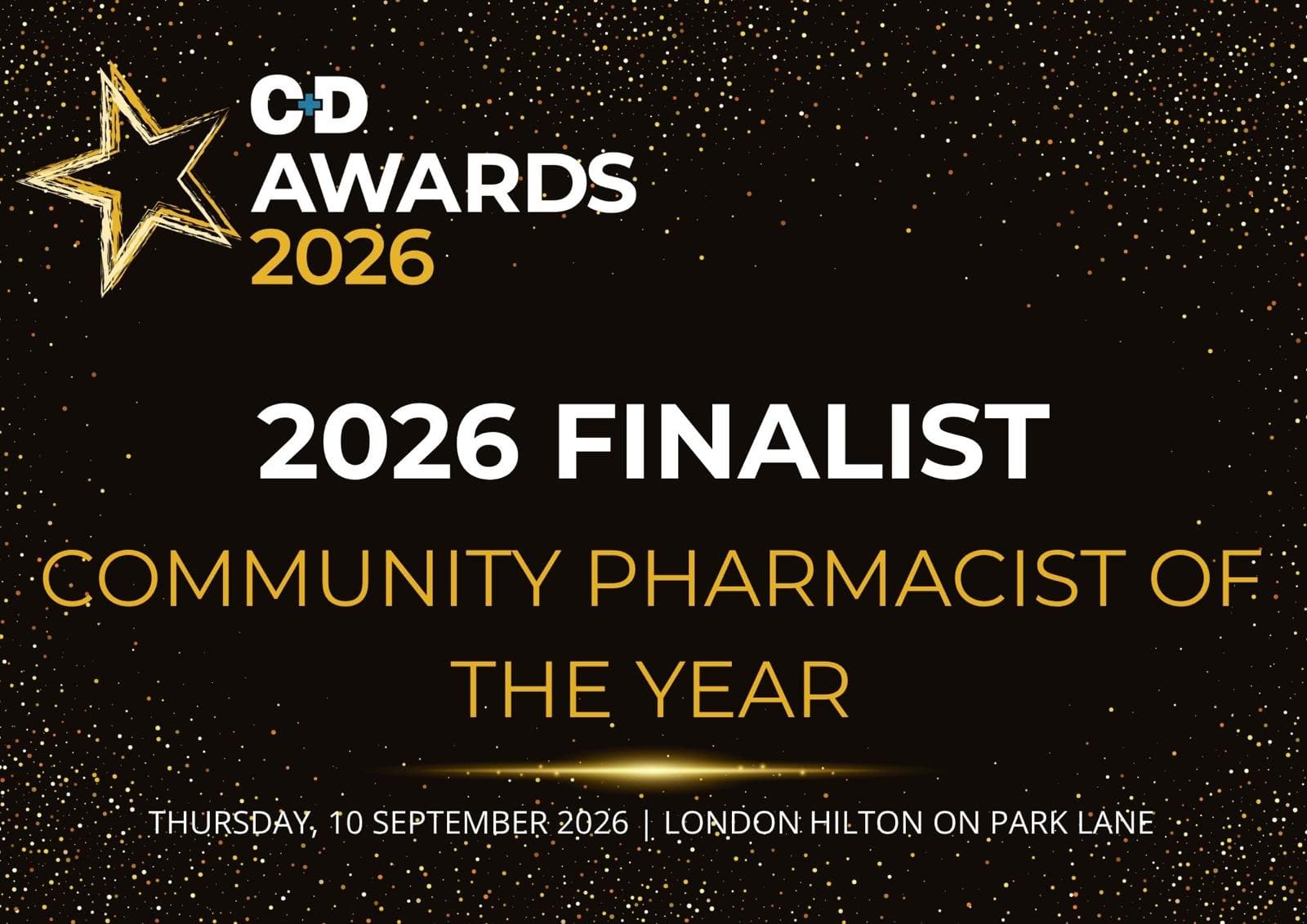 C+D Awards 2026 Finalist - Community Pharmacist of the Year