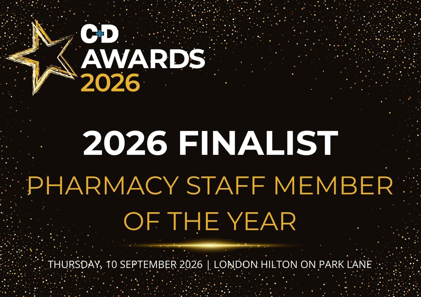 C+D Awards 2026 Finalist - Pharmacy Staff Member of the Year